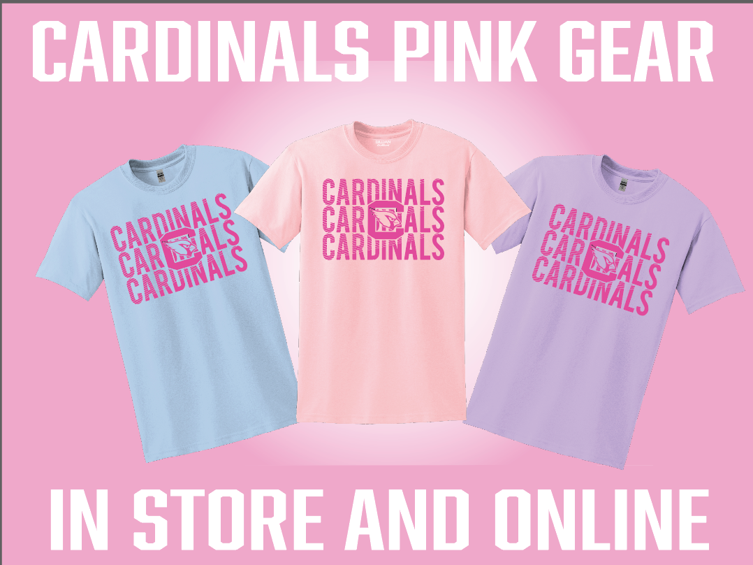 Pink best sale cardinals shirt