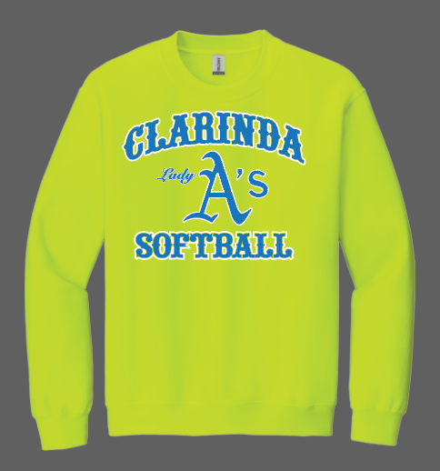 Clarinda Lady A's Original Logo Crewneck Sweatshirt