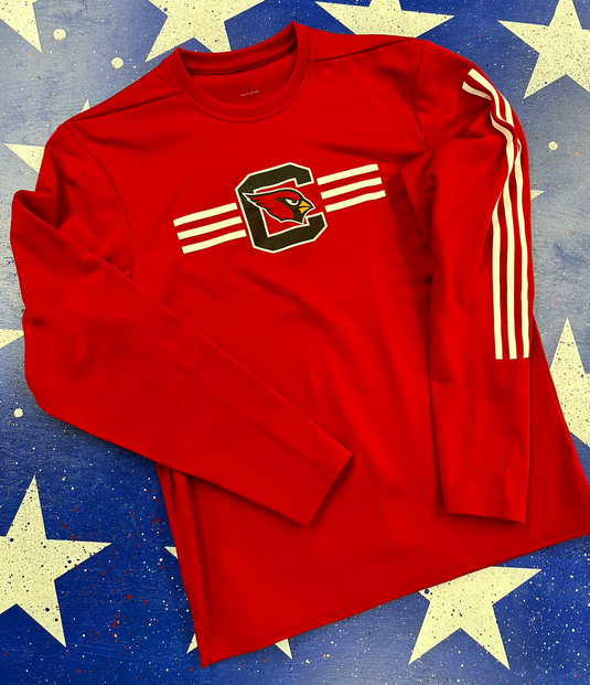 3-STRIPE CARDINALS FLEECE