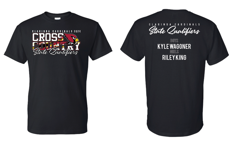 Load image into Gallery viewer, Clarinda State XC Apparel
