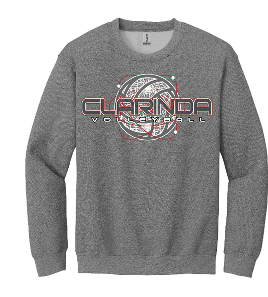 CLARINDA VOLLEYBALL CREWNECK SWEATSHIRT