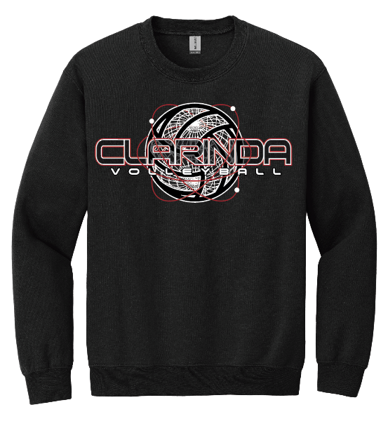 CLARINDA VOLLEYBALL CREWNECK SWEATSHIRT