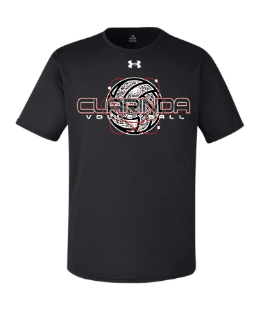CLARINDA VOLLEYBALL SHORT SLEEVE SHIRT - UNDER ARMOUR