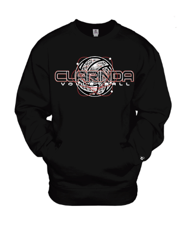 CLARINDA  VOLLEYBALL POCKETED CREWNECK SWEATSHIRT - BADGER