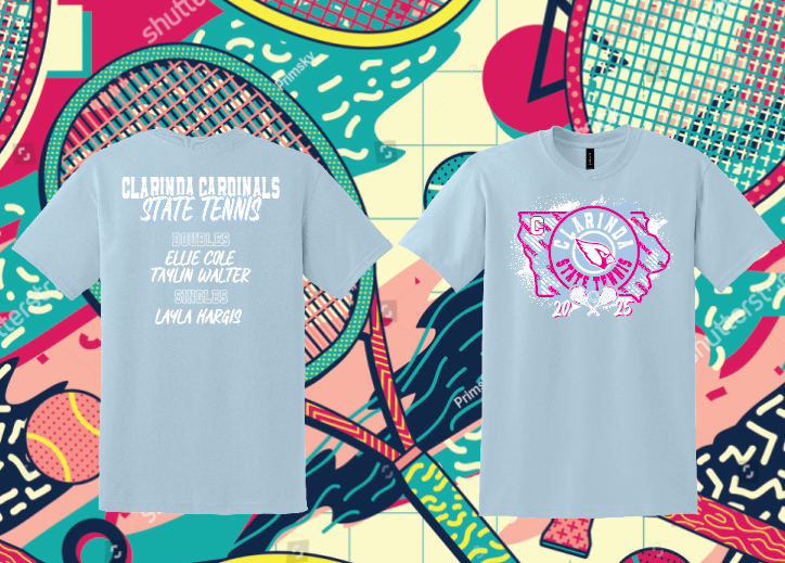 Load image into Gallery viewer, Clarinda State Tennis Apparel
