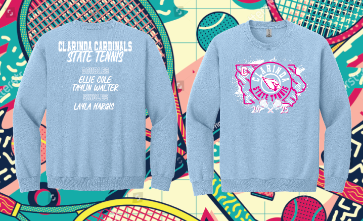 Load image into Gallery viewer, Clarinda State Tennis Apparel
