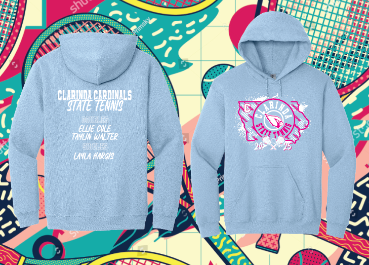 Load image into Gallery viewer, Clarinda State Tennis Apparel
