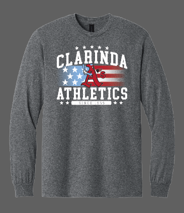 Load image into Gallery viewer, Athletics Stars and Stripes Long Sleeve Shirt
