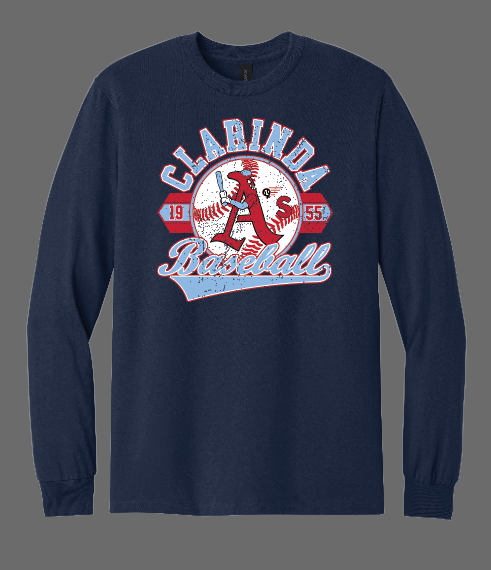 Clarinda Baseball Long Sleeve Shirt