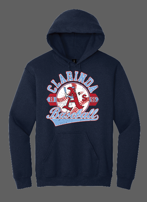 Load image into Gallery viewer, Clarinda Baseball Hoodie
