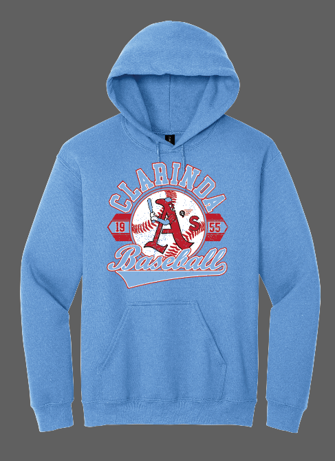 Clarinda Baseball Hoodie
