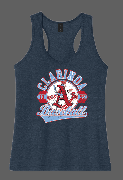 Clarinda Baseball Tank Top
