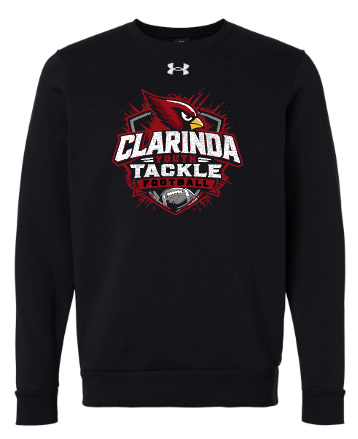 Clarinda Youth Tackle Football Crewneck Sweatshirt - Under Armour