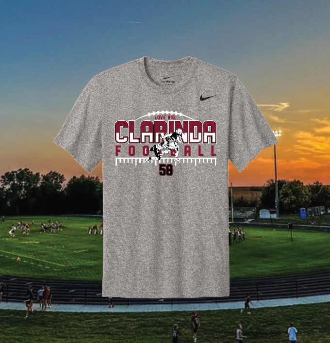 Load image into Gallery viewer, Clarinda Football - 58 Apparel - Nike
