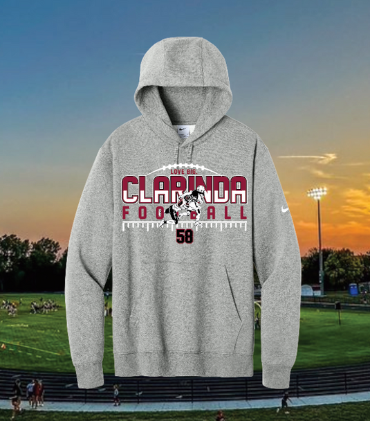 Clarinda Football - 58 Apparel - Nike