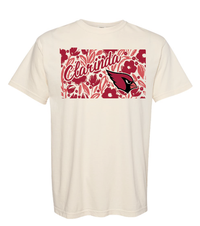Load image into Gallery viewer, Comfort Colors Floral Cardinal Apparel
