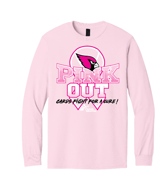Load image into Gallery viewer, Cardinals Pink Out Long Sleeve Shirt
