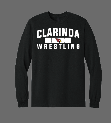 Clarinda Wrestling Apparel - Black