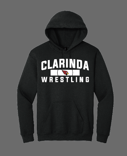 Clarinda Wrestling Apparel - Black