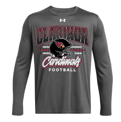 Load image into Gallery viewer, CLARINDA FOOTBALL LONG SLEEVE SHIRT - UNDER ARMOUR
