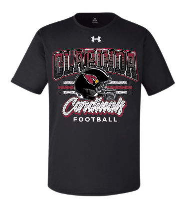 CLARINDA FOOTBALL SHORT SLEEVE SHIRT - UNDER ARMOUR
