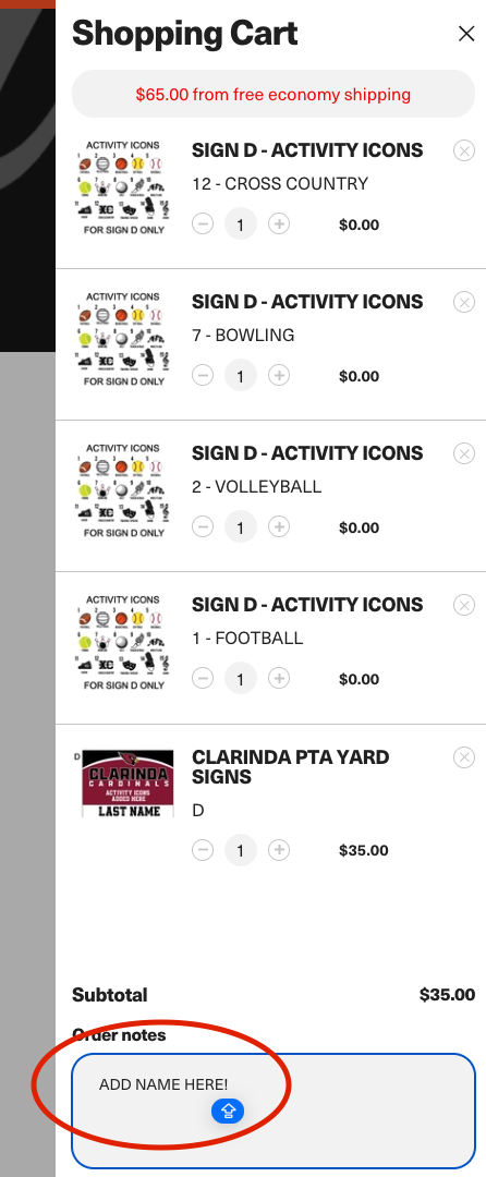 SIGN D - ACTIVITY ICONS