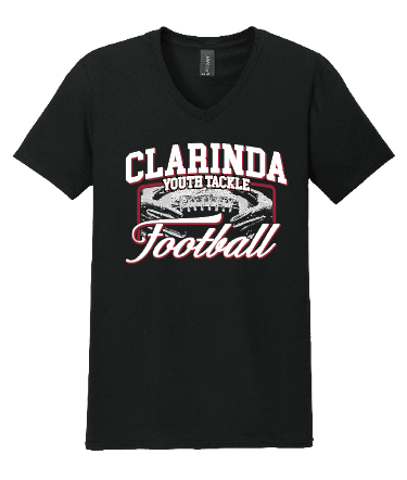 Clarinda Youth Football V-Neck Shirt