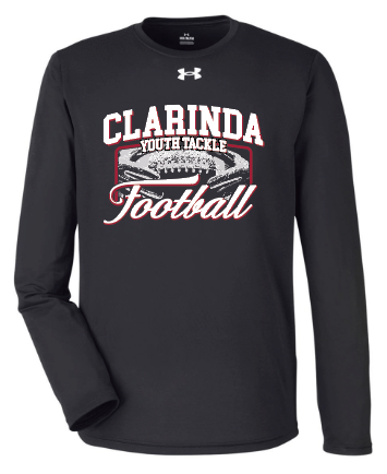 Clarinda Youth Football Long Sleeve Shirt - UA