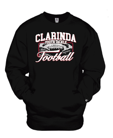 Clarinda Youth Football Pocketed Sweatshirt