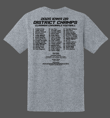 Load image into Gallery viewer, CLARINDA DISTRICT CHAMPIONS APPAREL
