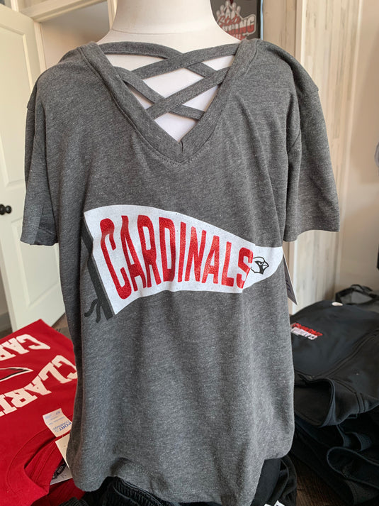 Youth Glitter Cardinal Pennant