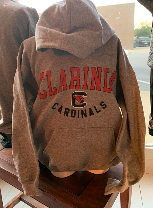 CLARINDA CARDINALS YOUTH HOODIE - GILDAN