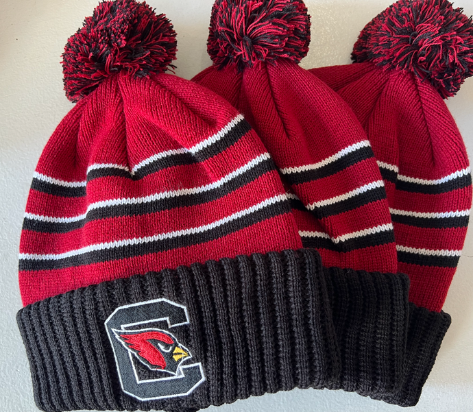 RICHARDSON POM BEANIE - BLOCK C CARDINAL