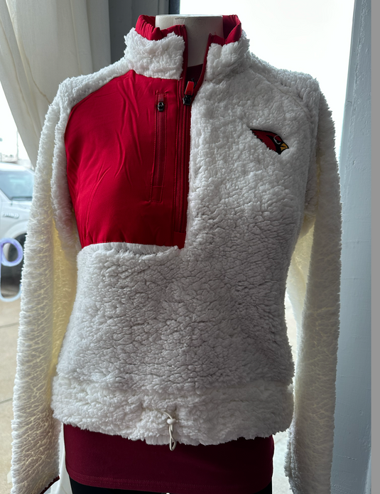 Cardinals womens 1/2 zip sherpa - Antigua
